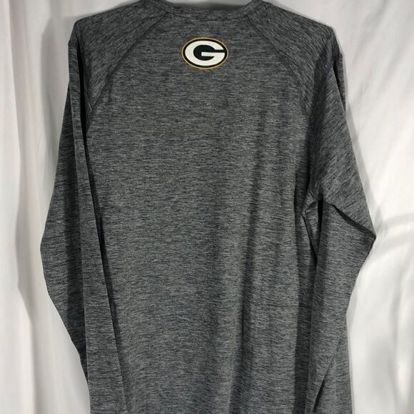 NFL MSX by Michael Strahan Heathered Gray Packers Performance Long Sleeve Medium - Picture 5 of 7
